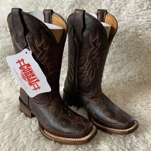 Brand new kids Coral Vintage Cowboy Western Boots